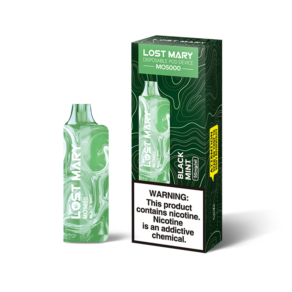 A sleek north menthol vape device with cooling technology display, showing the device next to ice crystals and a mint leaf, emphasizing the premium north menthol vape experience