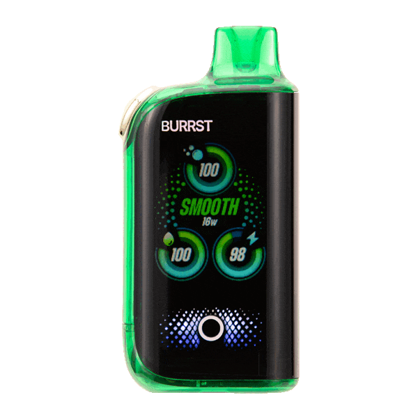 baja blast nic - Close-up of a Baja Blast nic disposable device showing dual airflow slots and coil design