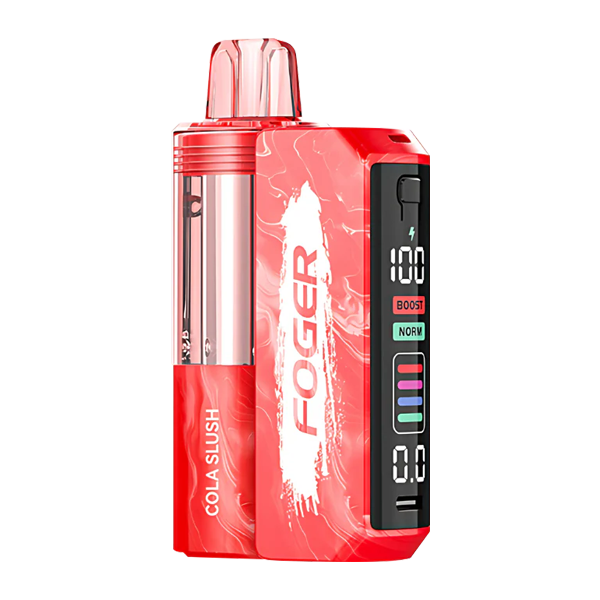 A user holding a mint sugarbar disposable vape with correct grip showing proper usage technique
