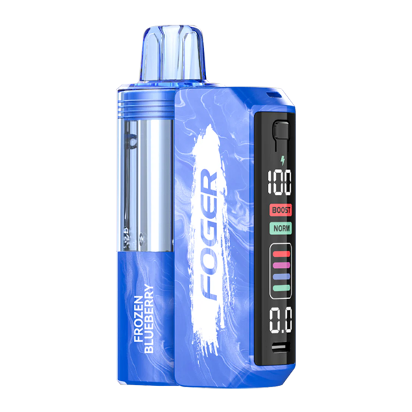 Person using smartphone to search foger vape refill near me with map showing local vape shops