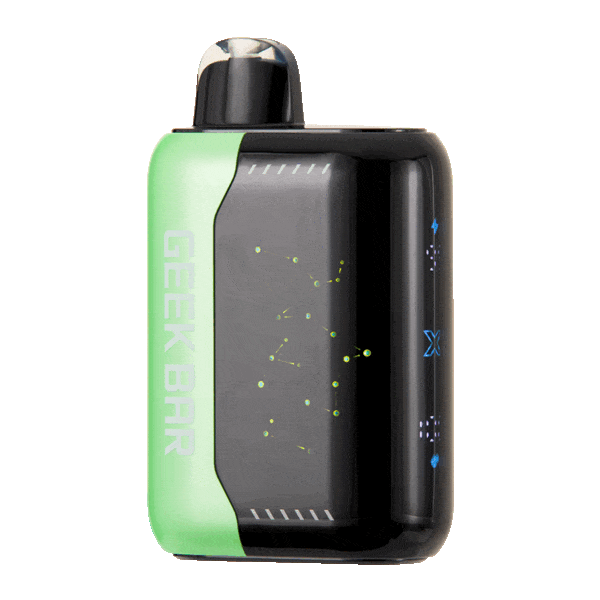 A comparison chart showing geek bar nicotine percentages across the Pulse, SkyView, and Meloso product lines with 2026 data