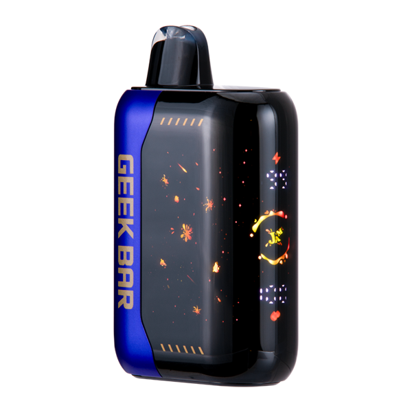 Geek Bar Pulse X Strawberry Jam puff counter and battery display screen