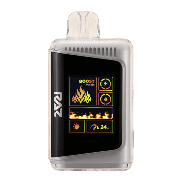 A close-up shot of the Lost Mary Citrus Sunrise MO5000 device, highlighting its sleek design and e-liquid window, with the primary keyword lost mary citrus sunrise in the alt text.