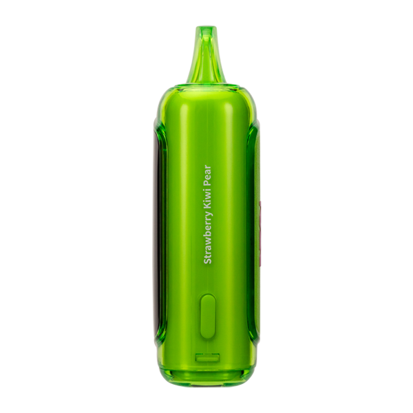 A user adjusting the airflow switch on a modern slush disposable vape